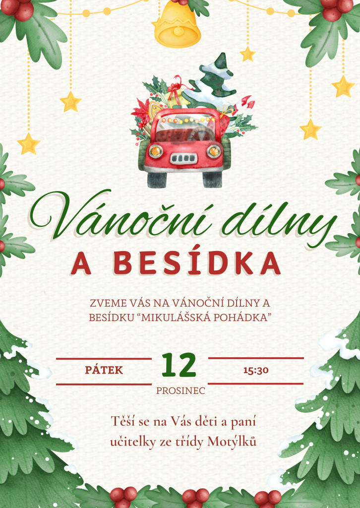 Vánoční dílny a besídka - Motýlci