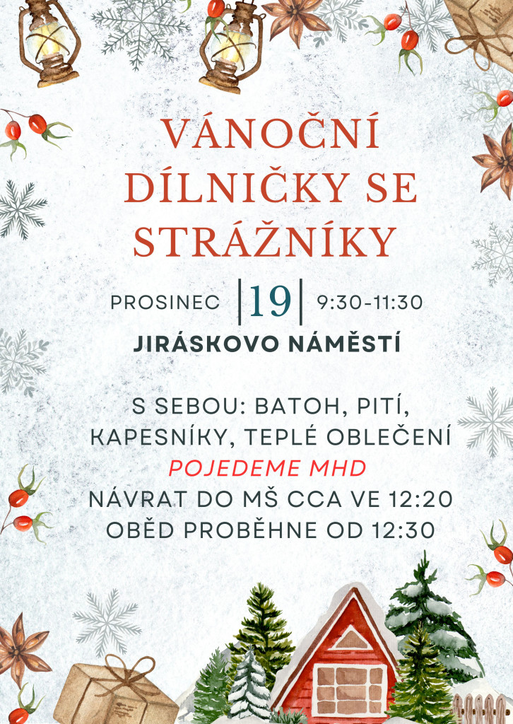 Vánoční dílničky se strážníky