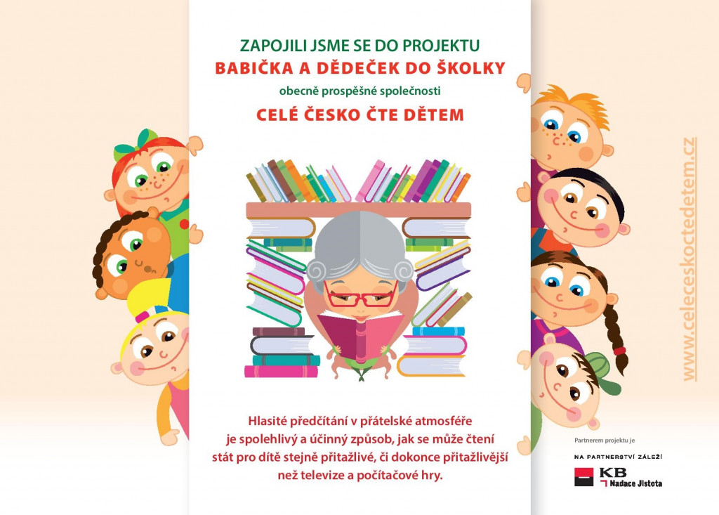 Babička a dědeček do školky - celé Česko čte dětem